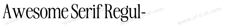 Awesome Serif Regul字体转换